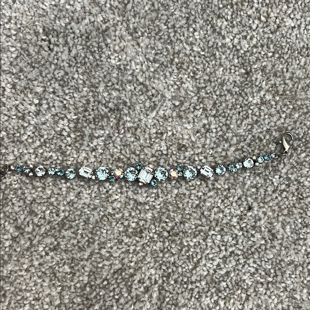 Sorrelli Silver and Blue Crystal Bracelet